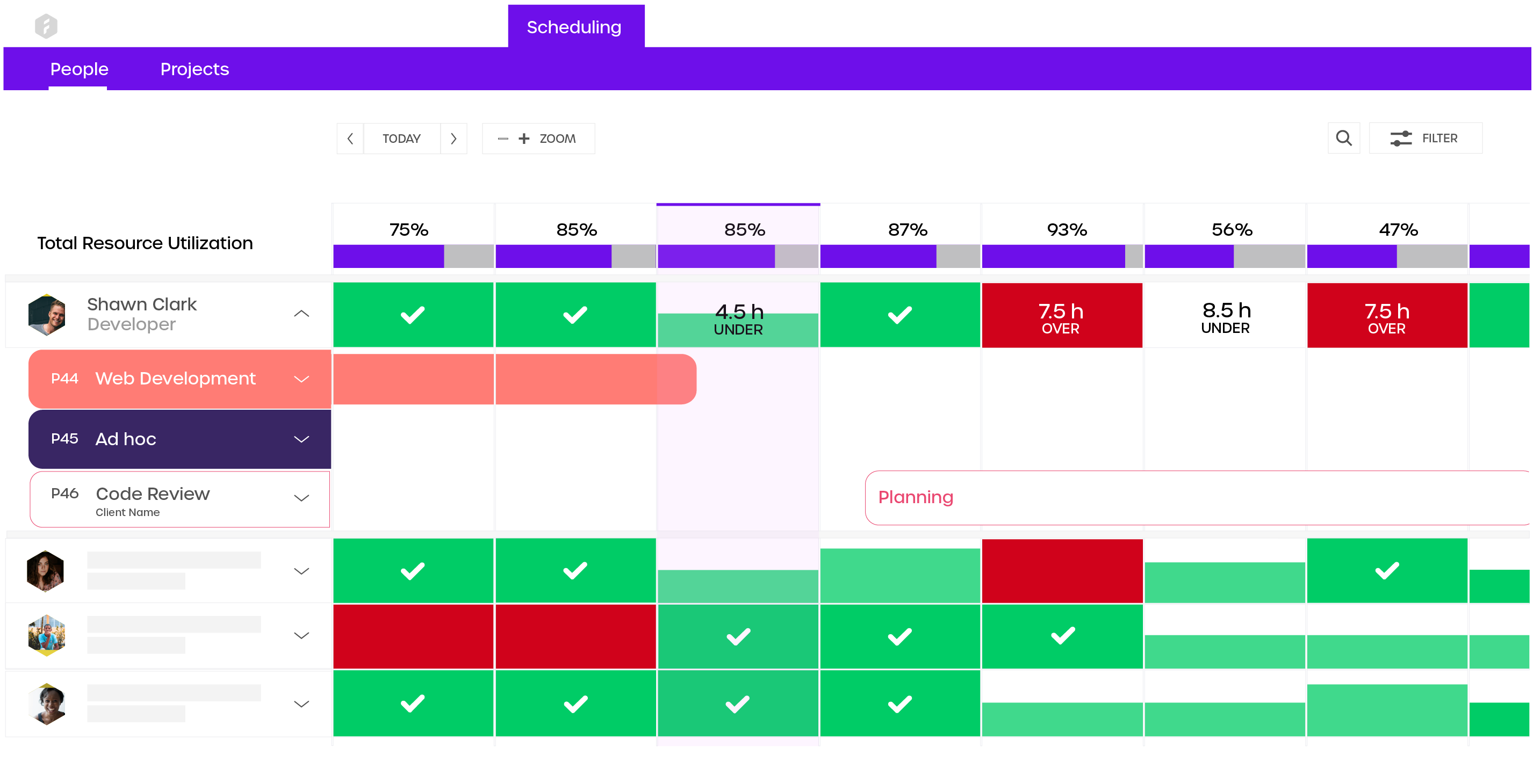 Forecast.app-Visually plan your resources acording to utilization