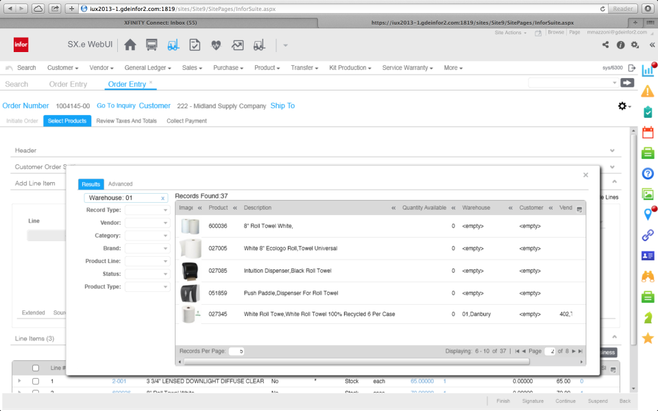 ERP Infor para la distribución de pantalla-2 ERP Infor para la distribución de pantalla-2