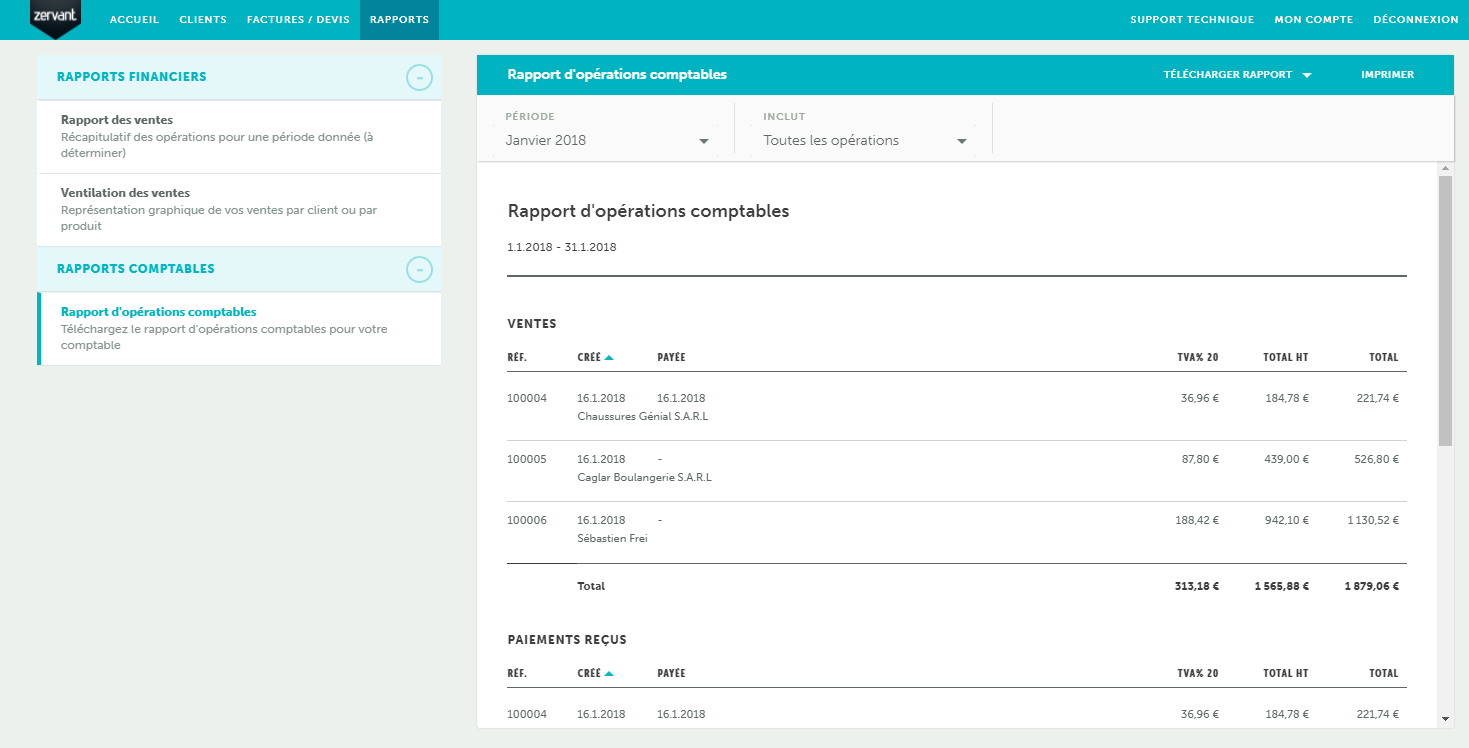 Zervant: El envío de facturas por correo electrónico, cuenta de resultados Zervant: El envío de facturas por correo electrónico, cuenta de resultados