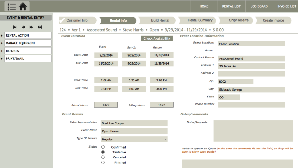 KiRentals for Equipo de Alquiler de pantalla-0