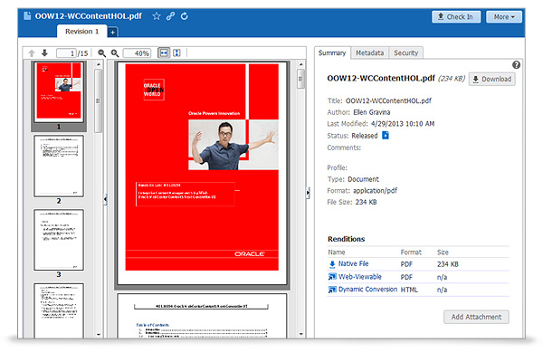 Oracle WebCenter contenido-pantalla-0