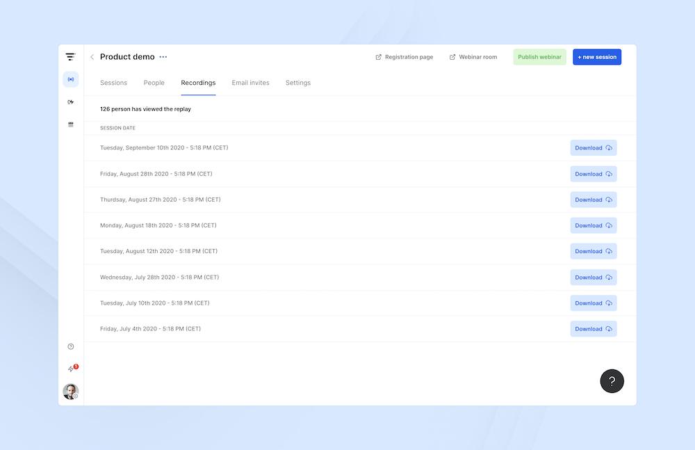 Automatic video recordings Automatic video recordings