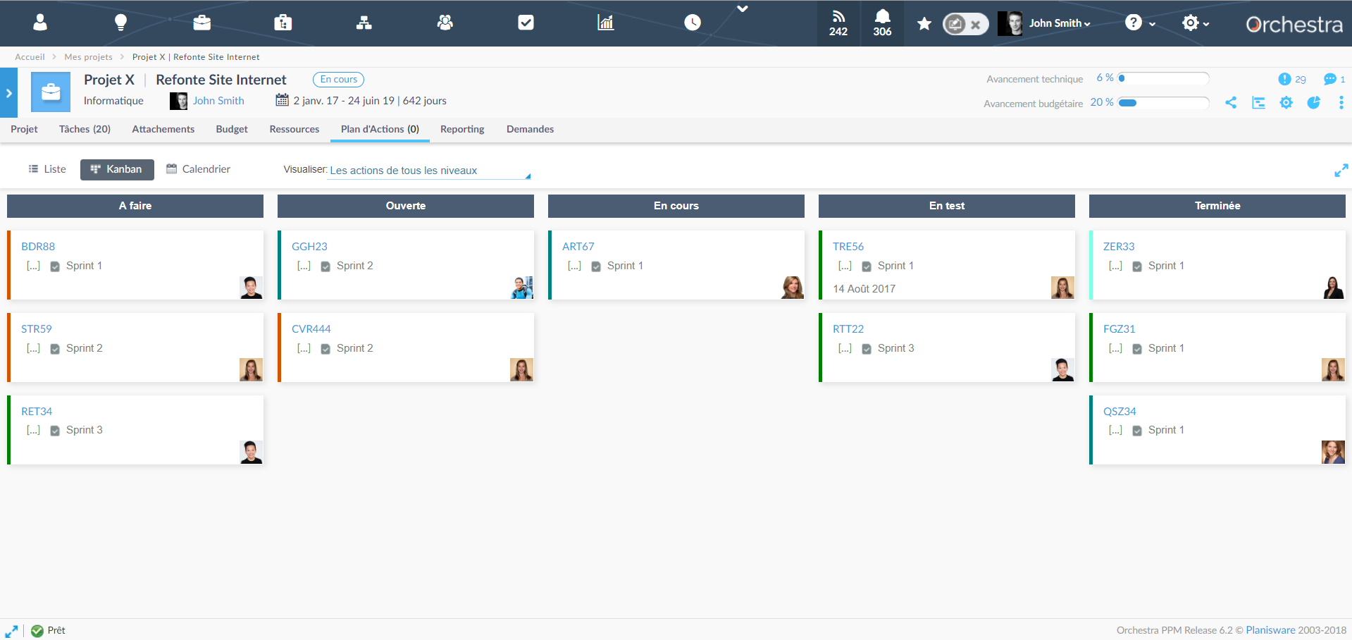 Planisware Orchestra-vue_Kanban_des_projets Planisware Orchestra-vue_Kanban_des_projets