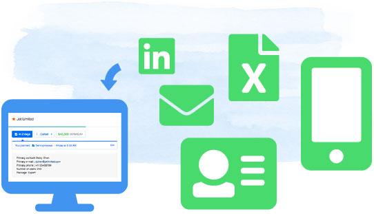 Capta fácilmente leads a partir de diversas fuentes en tu cuenta de no CRM.io. Capta fácilmente leads a partir de diversas fuentes en tu cuenta de no CRM.io.