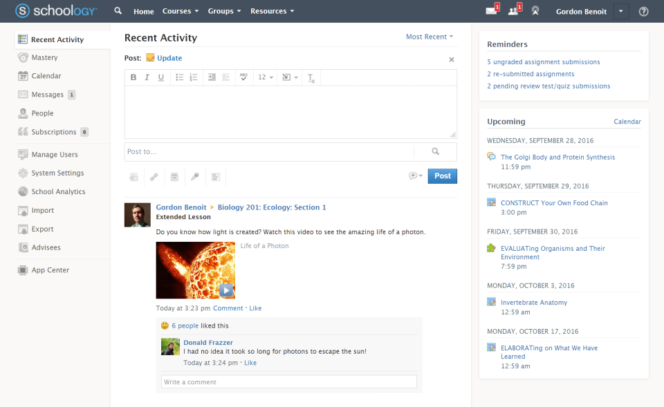Schoology de pantalla-1 Schoology de pantalla-1