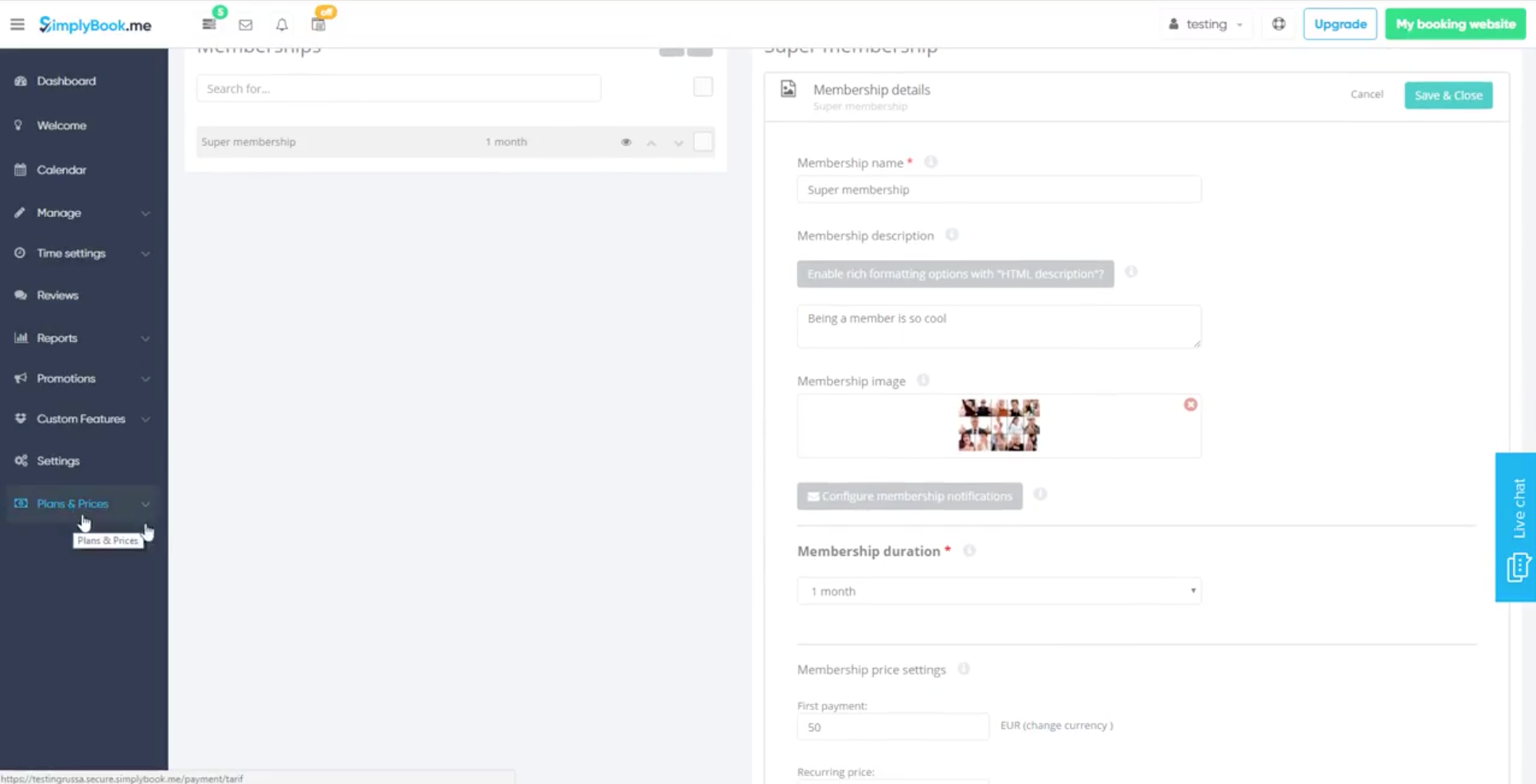 SimplyBook.me: creación de un nuevo servicio SimplyBook.me: creación de un nuevo servicio