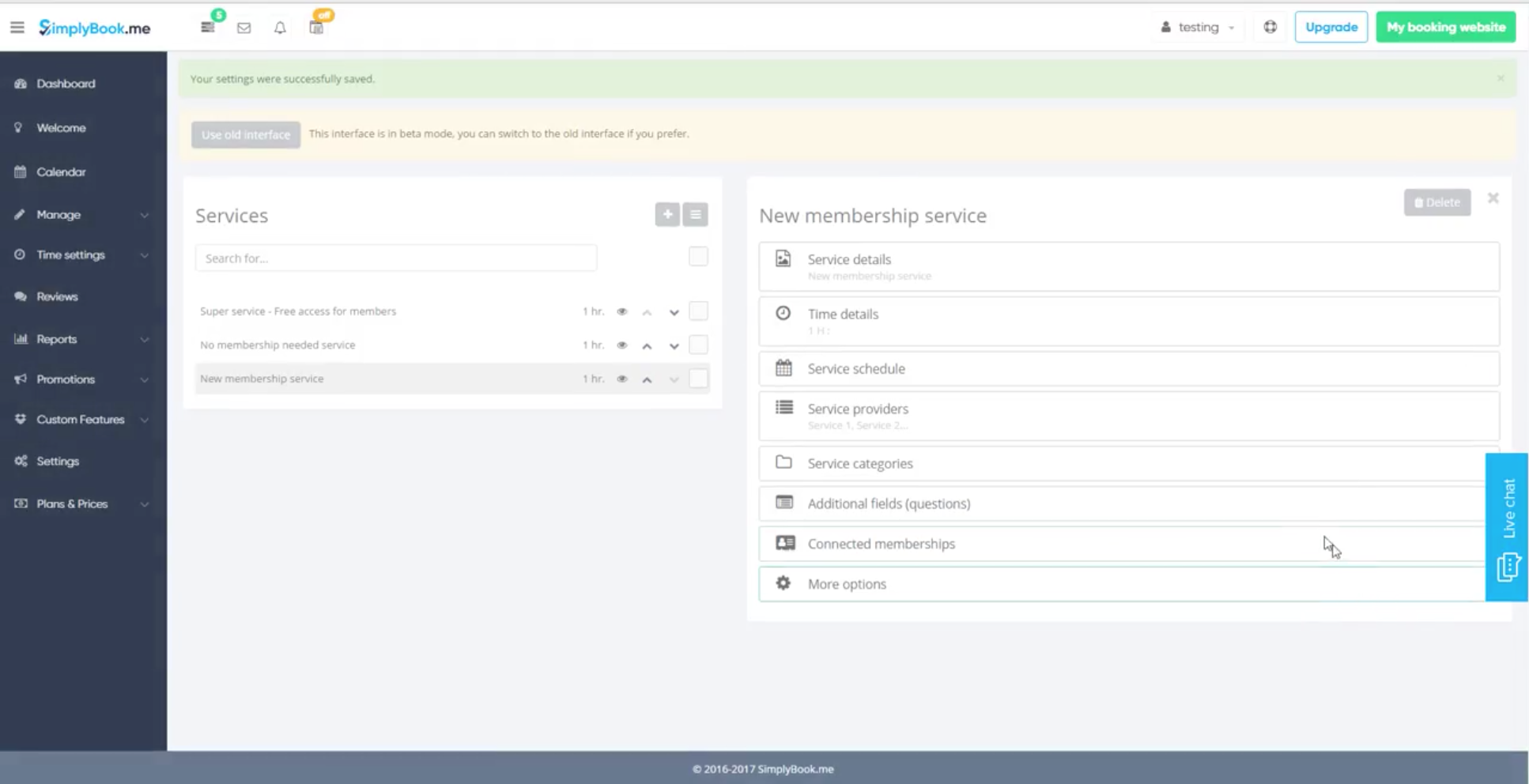 SimplyBook.me: creación de un nuevo servicio SimplyBook.me: creación de un nuevo servicio