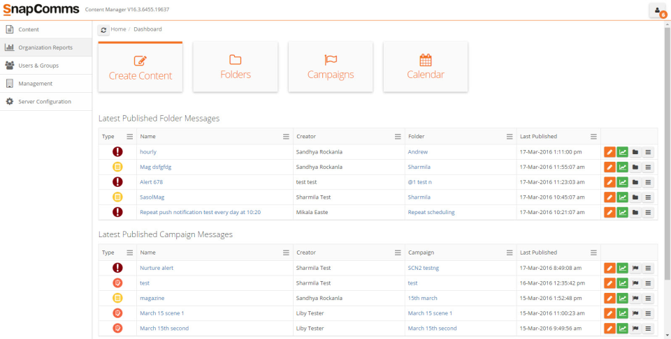 El cumplimiento SnapComms Software-pantalla-0