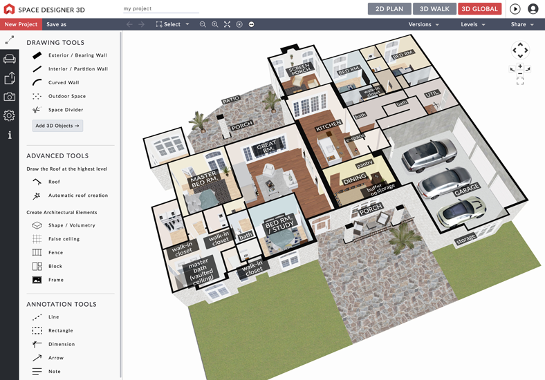 Space Designer 3D-interface-3d Space Designer 3D-interface-3d
