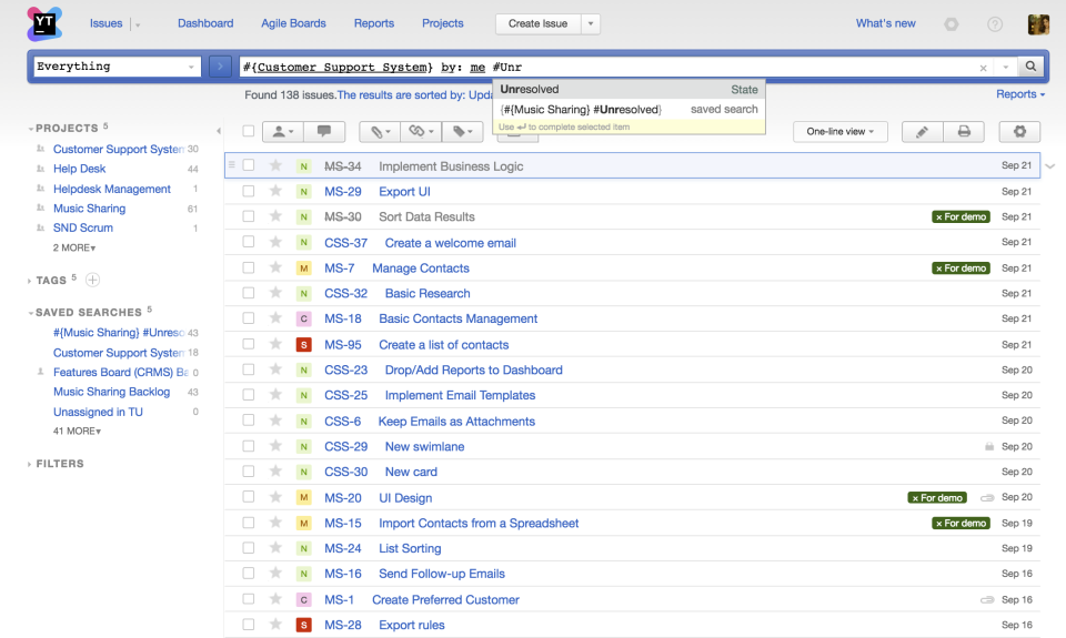 YouTrack - YouTrack-pantalla-0 YouTrack - YouTrack-pantalla-0