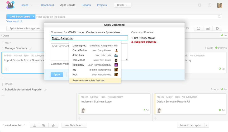 YouTrack - YouTrack de pantalla-2