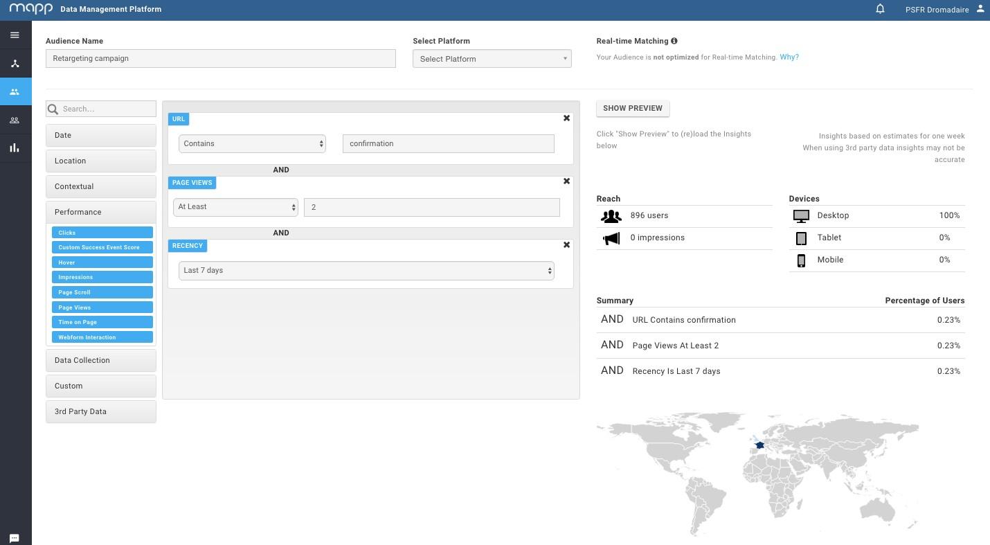 Mapp Acquire - Selección de audiencias con Mapp Adquirir