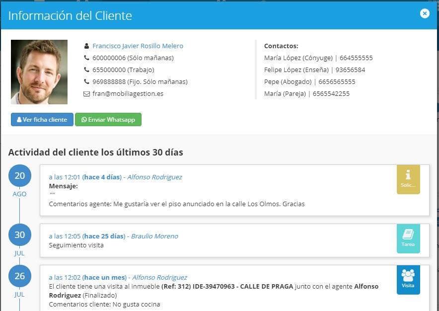 Resumen de seguimiento de cliente Resumen de seguimiento de cliente