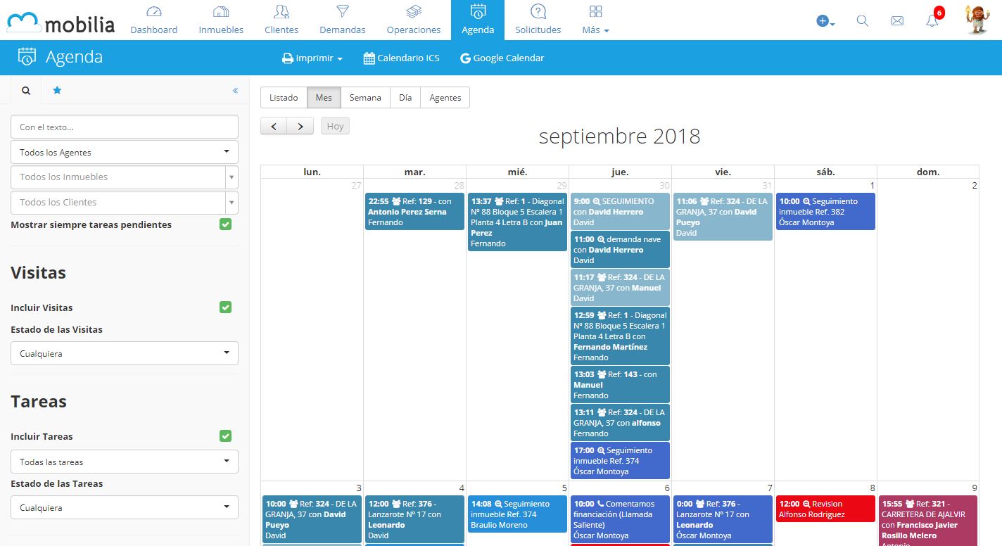 Agenda de tareas vinculada con Google Calendar Agenda de tareas vinculada con Google Calendar