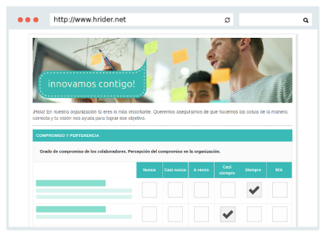 HRider - Crea tus competencias, metas, KPIs y diseña tus encuestas con todos los aspectos de tu cultura corporativa con HRider