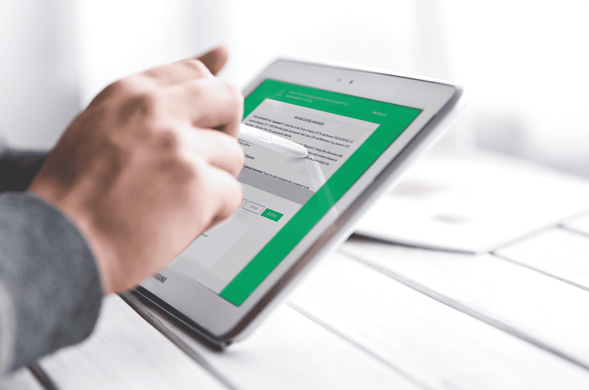 Firma Biométrica -
La firma electrónica sobre Tablet para situaciones presenciales.