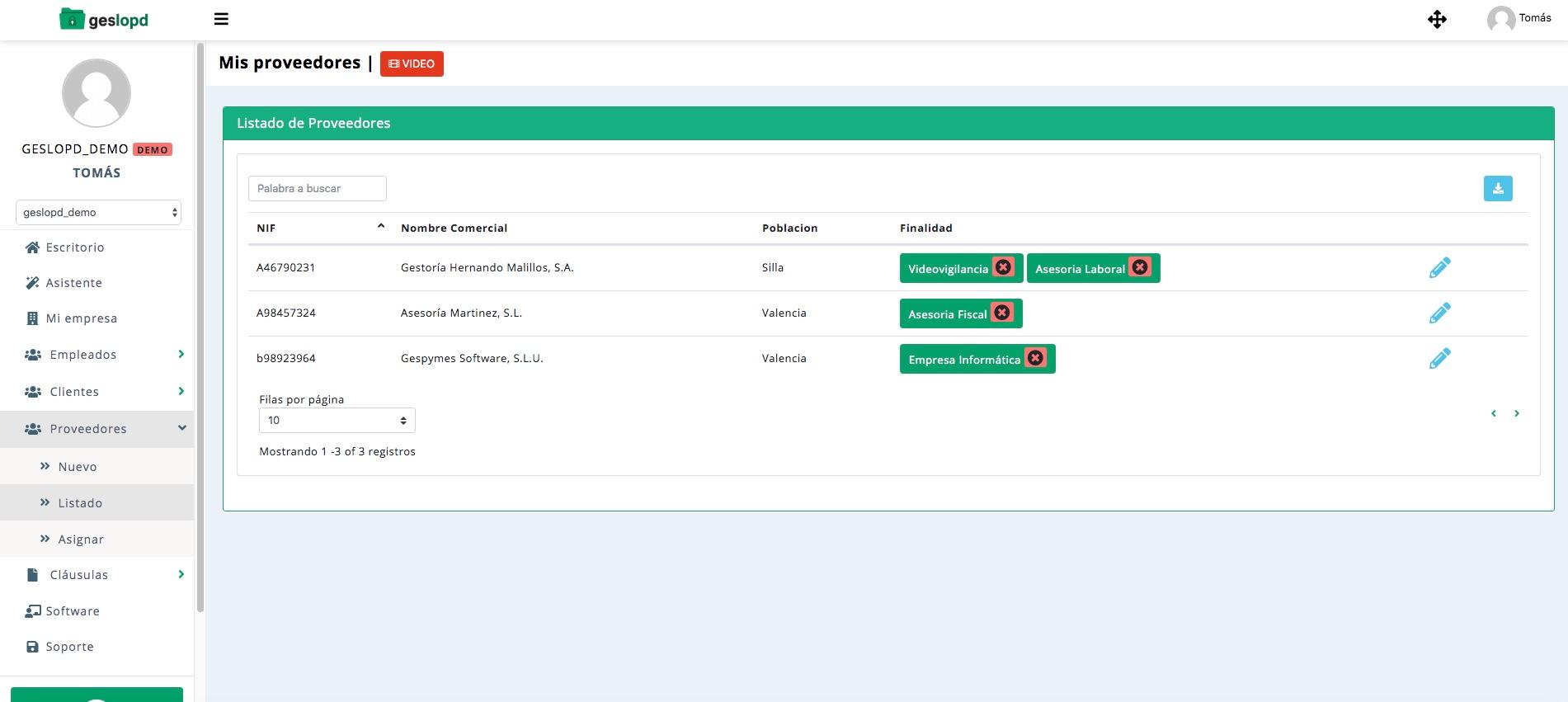 Geslopd - Genera los contratos de encargado de tratamiento con tus proveedores