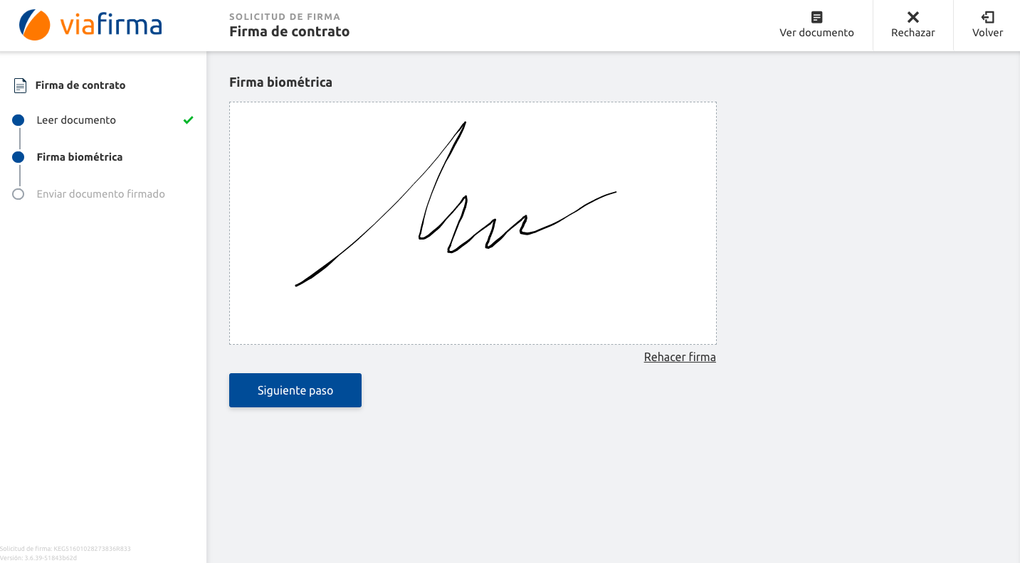 Firma del contrato