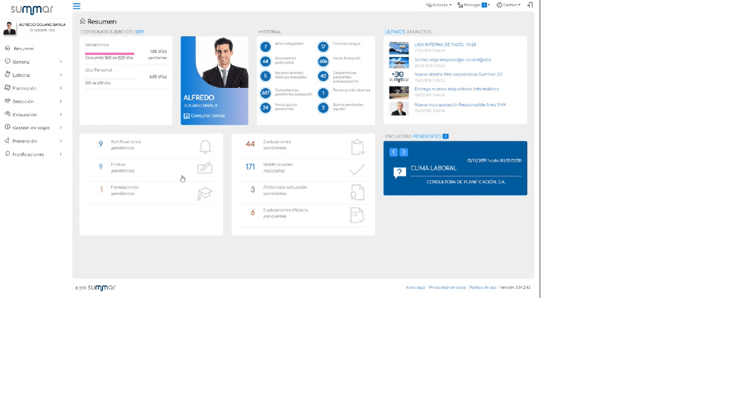 Con un portal del empleado, Mentor proporciona información de forma bidireccional a empleados, managers y departamento de RRHH. Con un portal del empleado, Mentor proporciona información de forma bidireccional a empleados, managers y departamento de RRHH.