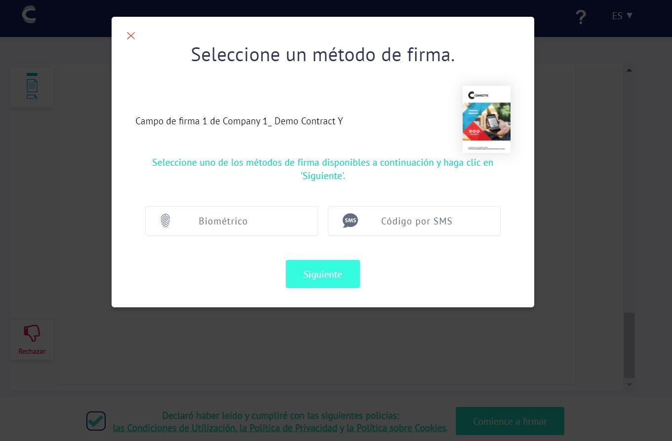 Connective eSignatures - Un método de firmar