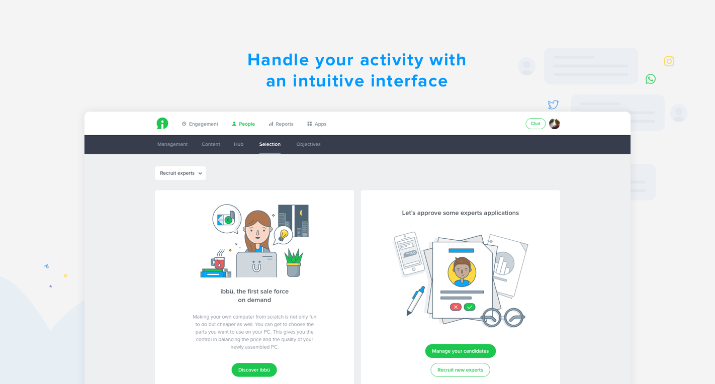 Un llamamiento a iBBU, la primera fuerza de ventas bajo demanda para satisfacer a sus clientes en las noches y fines de semana. Un llamamiento a iBBU, la primera fuerza de ventas bajo demanda para satisfacer a sus clientes en las noches y fines de semana.