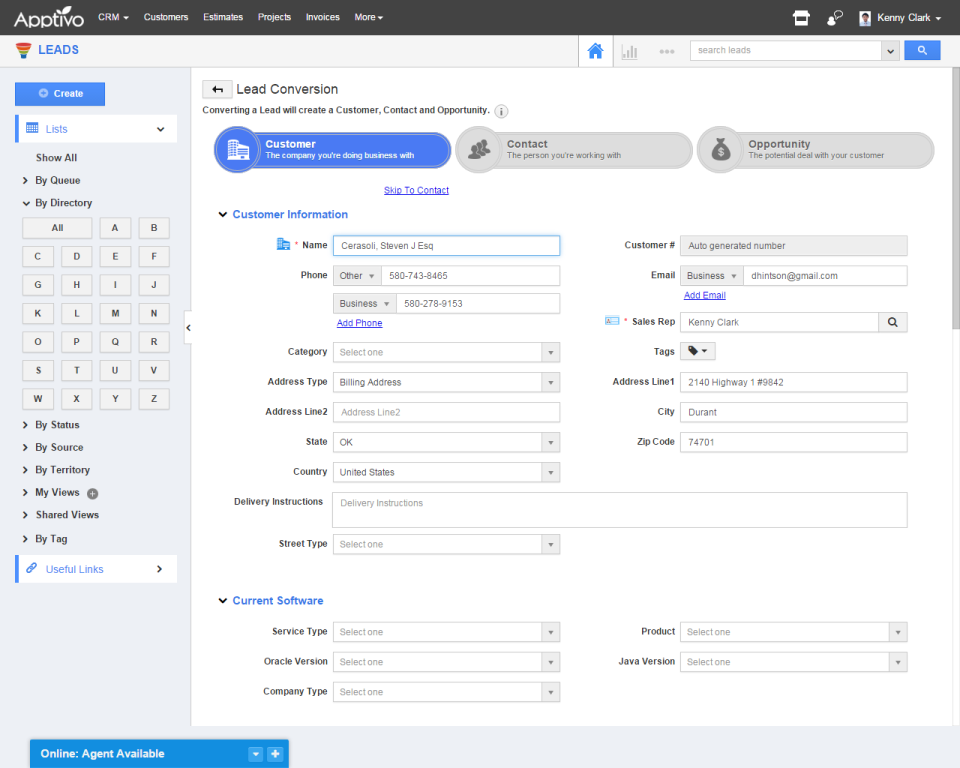 Apptivo CRM - Apptivo CRM-pantalla-3