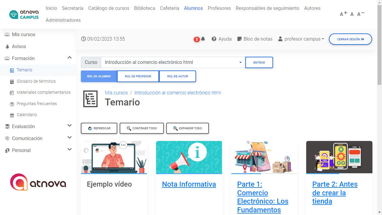 Atnova Campus eLearning - Captura de pantalla 5