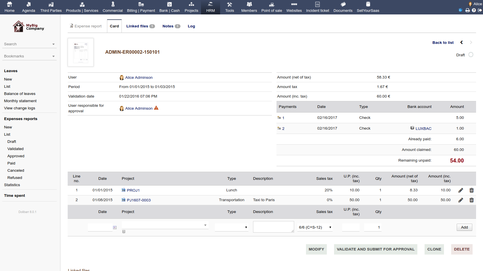 Dolibarr ERP CRM - Captura de pantalla 4