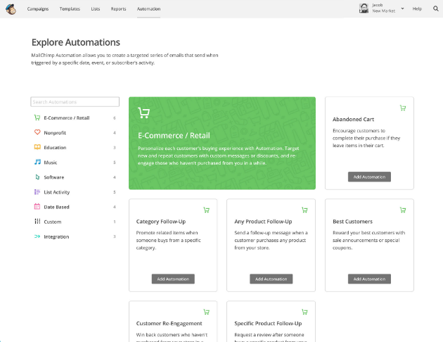 Automatizar e-mail con MailChimp Automatizar e-mail con MailChimp