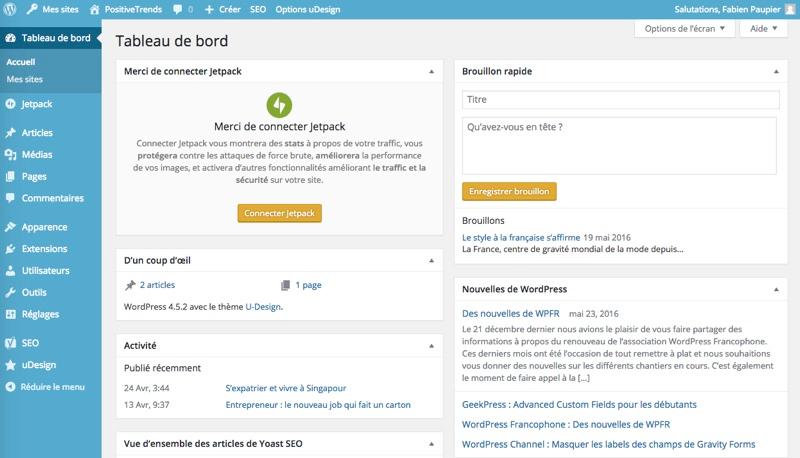 WordPress: Fotos y videos, plantillas de sitios web, formulario de contacto