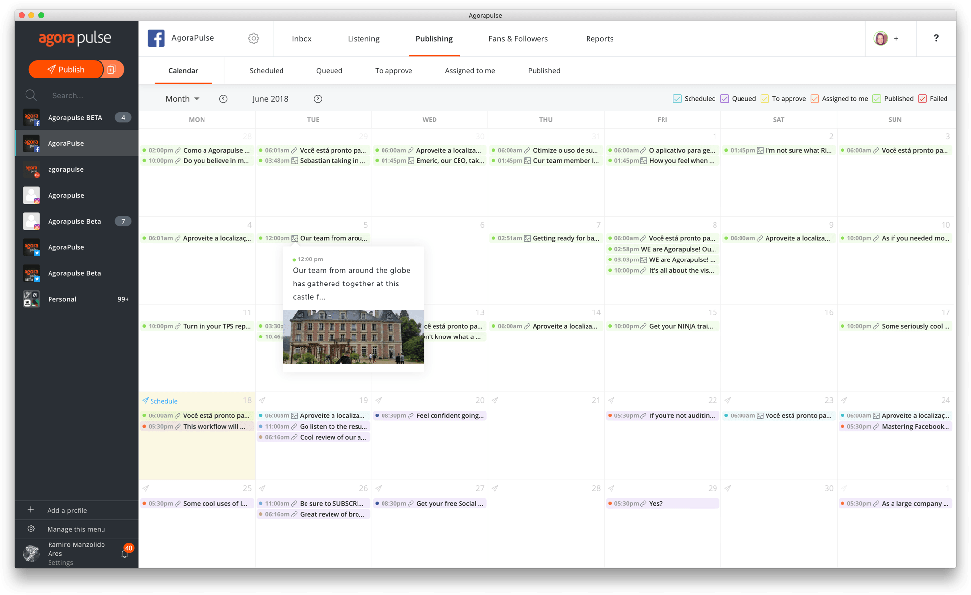 Su calendario de lanzamientos unificada Su calendario de lanzamientos unificada