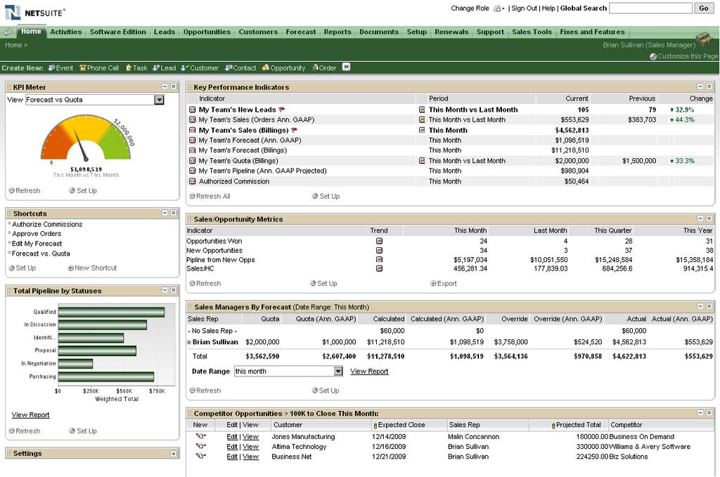 NetSuite CRM +: Gestión de propuestas de negocios comerciales entrantes, Pronosticar, gestión de campañas NetSuite CRM +: Gestión de propuestas de negocios comerciales entrantes, Pronosticar, gestión de campañas
