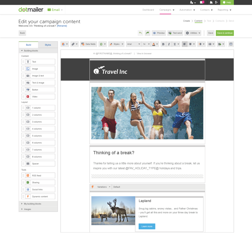 dotMailer de pantalla-0